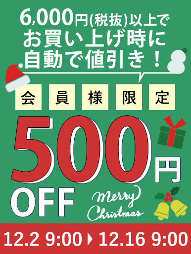 クリスマス500円オフクーポン