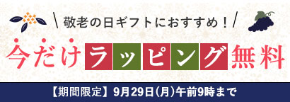 ギフトラッピング無料