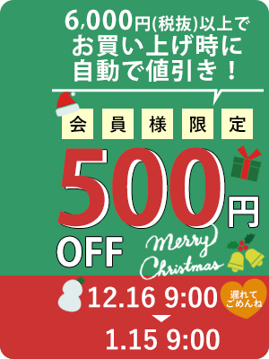 クリスマス500円オフ