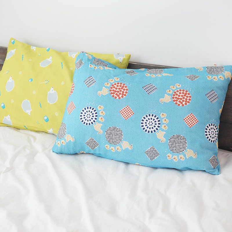 北欧キッズプリントダブルガーゼ枕カバーLLサイズ